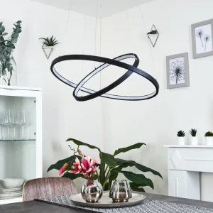 hofstein Suspension Preci LED Noir, 1 lumière* Lampes Modernes