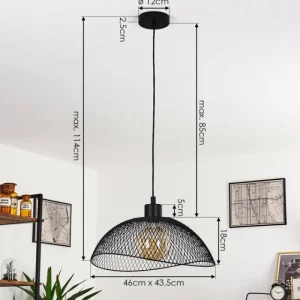 hofstein Suspension Pucara Noir, 1 lumière* Lampes Modernes