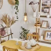 hofstein Suspension Puestito Laiton, 1 lumière* Lampes En Verre