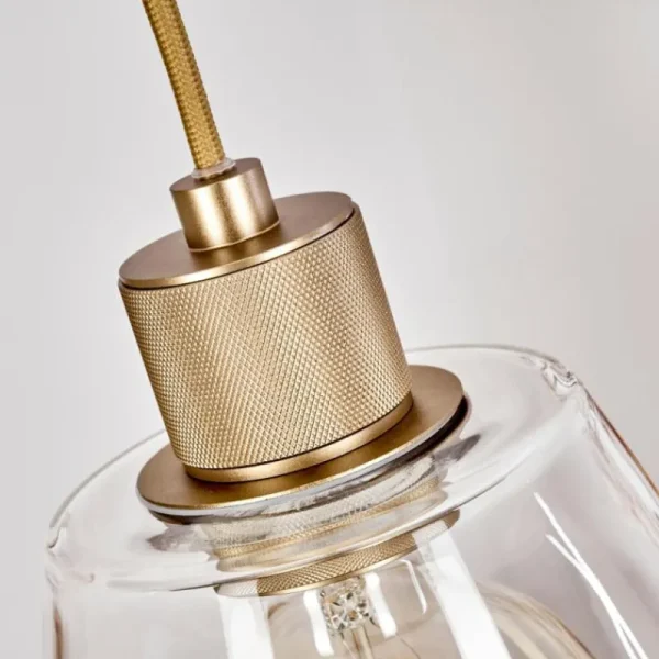 hofstein Suspension Puestito Laiton, 1 lumière* Lampes En Verre