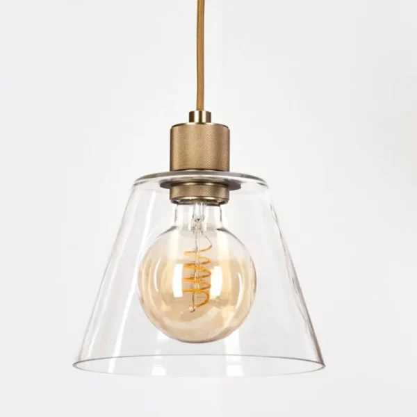 hofstein Suspension Puestito Laiton, 1 lumière* Lampes En Verre