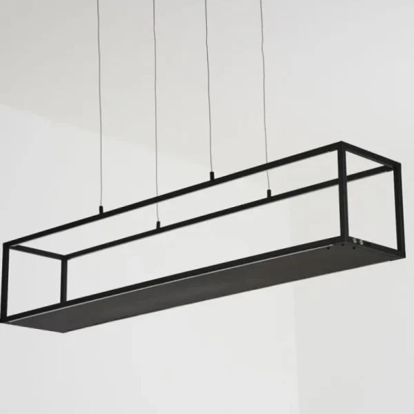 hofstein Suspension Ranquile LED Noir, 4 lumières* Lampes Modernes