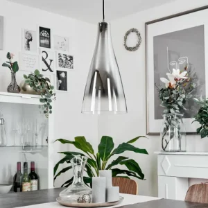 hofstein Suspension Rehula Chrome, 1 lumière* Lampes Modernes