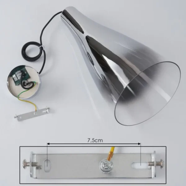hofstein Suspension Rehula Chrome, 1 lumière* Lampes Modernes