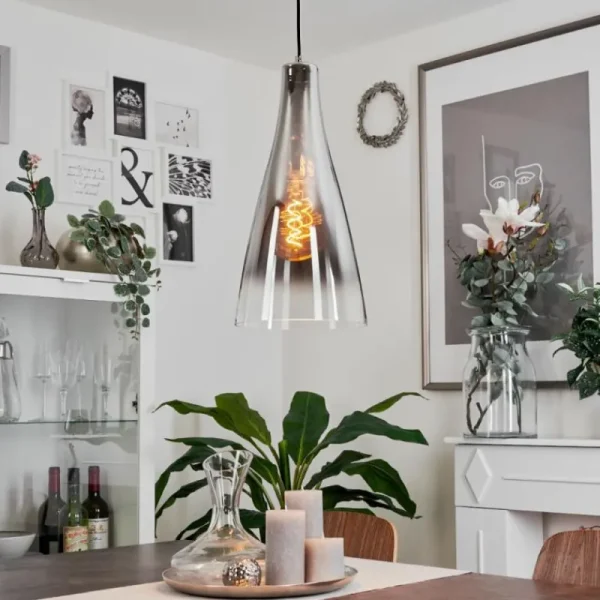 hofstein Suspension Rehula Chrome, 1 lumière* Lampes Modernes