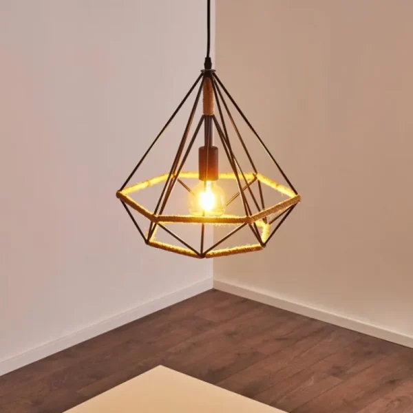 hofstein Suspension Riekje Noir, 1 lumière* Lampes Modernes