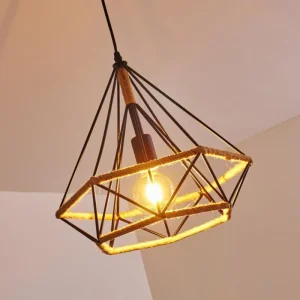hofstein Suspension Riekje Noir, 1 lumière* Lampes Modernes