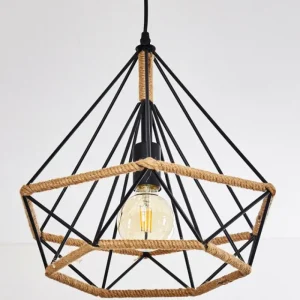 hofstein Suspension Riekje Noir, 1 lumière* Lampes Modernes