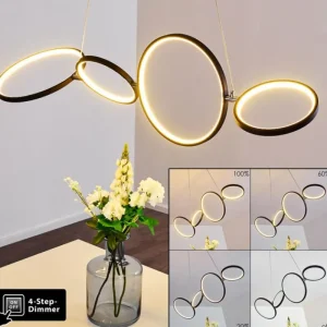 hofstein Suspension Rodekro LED Noir, 1 lumière* Lampes Modernes