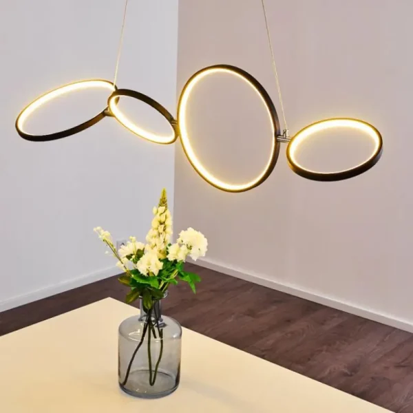 hofstein Suspension Rodekro LED Noir, 1 lumière* Lampes Modernes