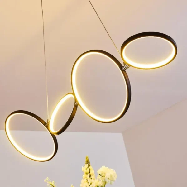 hofstein Suspension Rodekro LED Noir, 1 lumière* Lampes Modernes