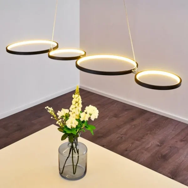 hofstein Suspension Rodekro LED Noir, 1 lumière* Lampes Modernes