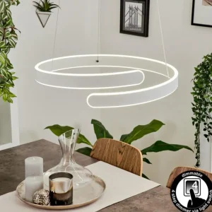 hofstein Suspension Rosemond LED Blanc, 1 lumière* Lampes Modernes