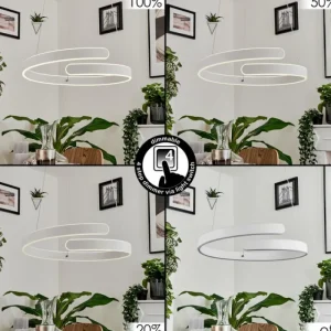 hofstein Suspension Rosemond LED Blanc, 1 lumière* Lampes Modernes