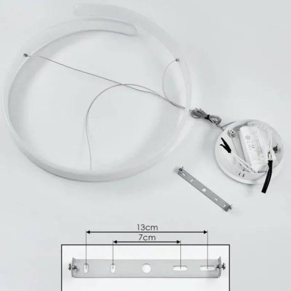hofstein Suspension Rosemond LED Blanc, 1 lumière* Lampes Modernes