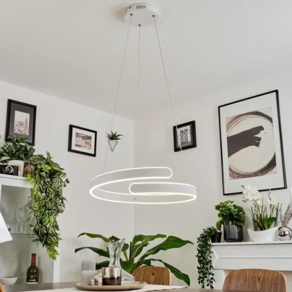 hofstein Suspension Rosemond LED Blanc, 1 lumière* Lampes Modernes