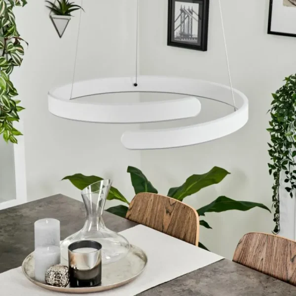 hofstein Suspension Rosemond LED Blanc, 1 lumière* Lampes Modernes