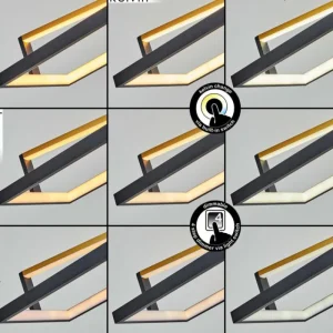 hofstein Suspension Rung LED Noir, 1 lumière* Lampes Modernes