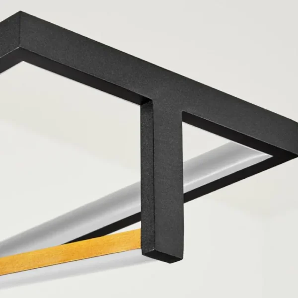 hofstein Suspension Rung LED Noir, 1 lumière* Lampes Modernes