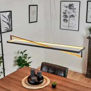 hofstein Suspension Rung LED Noir, 1 lumière* Lampes Modernes