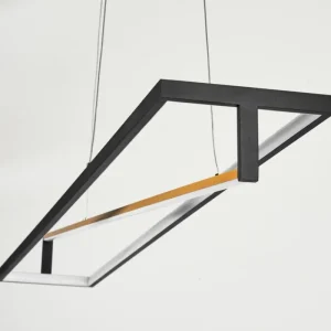hofstein Suspension Rung LED Noir, 1 lumière* Lampes Modernes