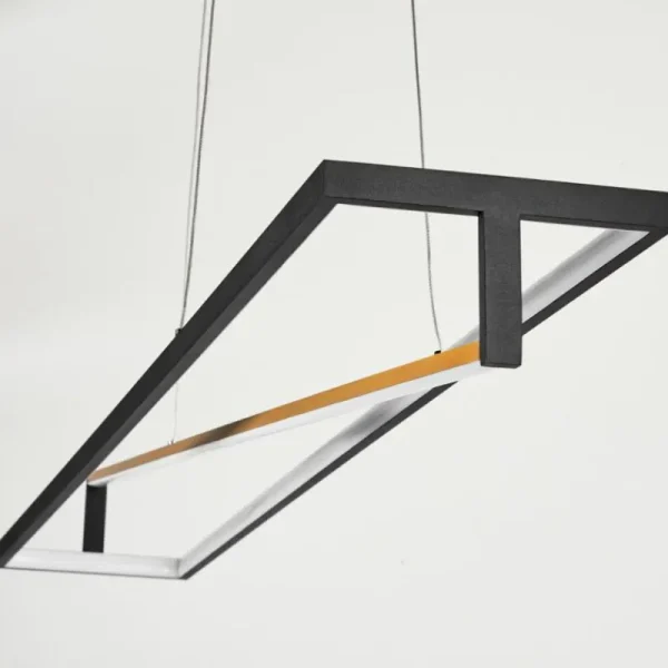 hofstein Suspension Rung LED Noir, 1 lumière* Lampes Modernes