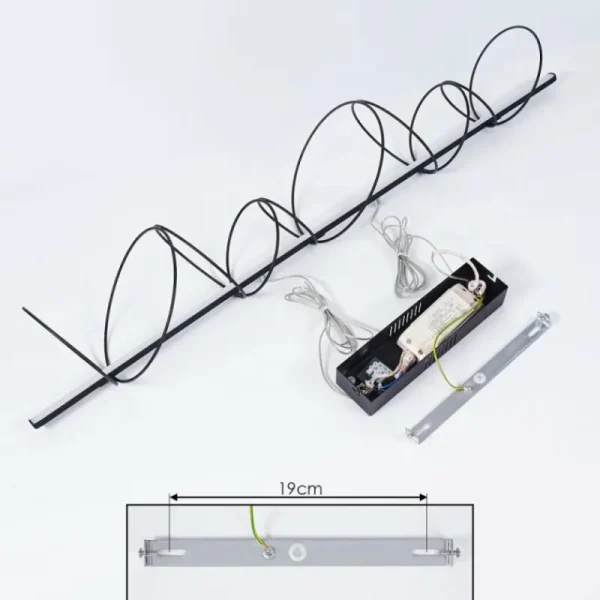 hofstein Suspension Saba LED Noir, 1 lumière* Lampes Modernes