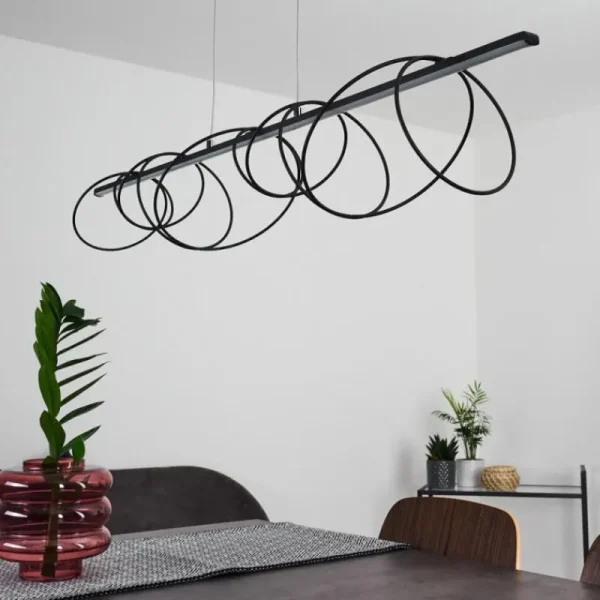hofstein Suspension Saba LED Noir, 1 lumière* Lampes Modernes
