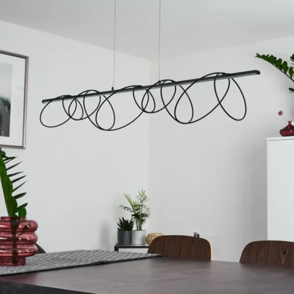 hofstein Suspension Saba LED Noir, 1 lumière* Lampes Modernes