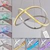 hofstein Suspension Saginaw LED Nickel mat, 1 lumière, Télécommandes, Changeur de couleurs* Lampes Modernes