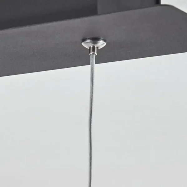 hofstein Suspension Seaton LED Noir, 1 lumière* Lampes En Verre