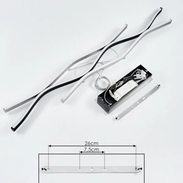 hofstein Suspension Serlande LED Aluminium, 1 lumière* Lampes Modernes