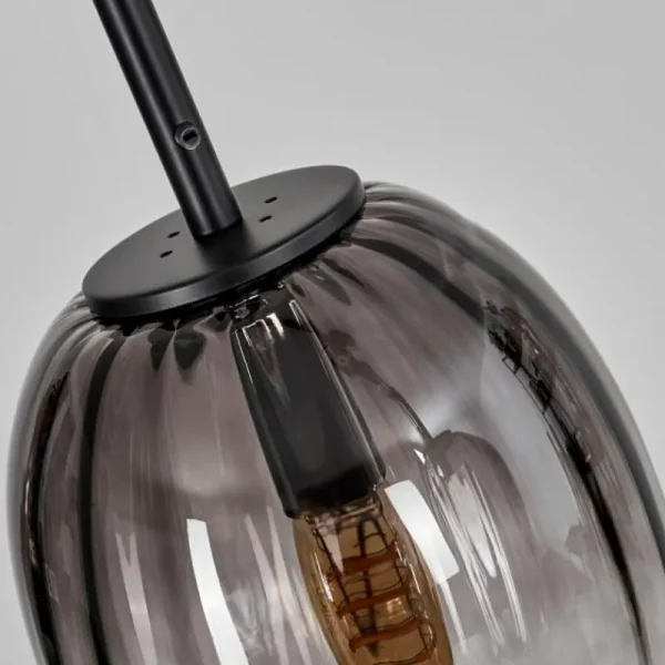 hofstein Suspension Skiatook Noir, 4 lumières* Lampes Modernes