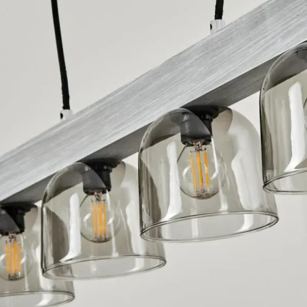 hofstein Suspension Skovde Argenté, 4 lumières* Lampes Modernes