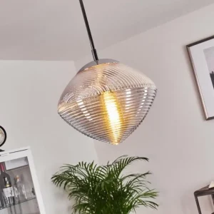 hofstein Suspension Sénal Chrome, 1 lumière* Lampes En Verre