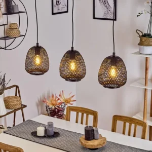 hofstein Suspension Solera Noir, 3 lumières* Lampes Modernes