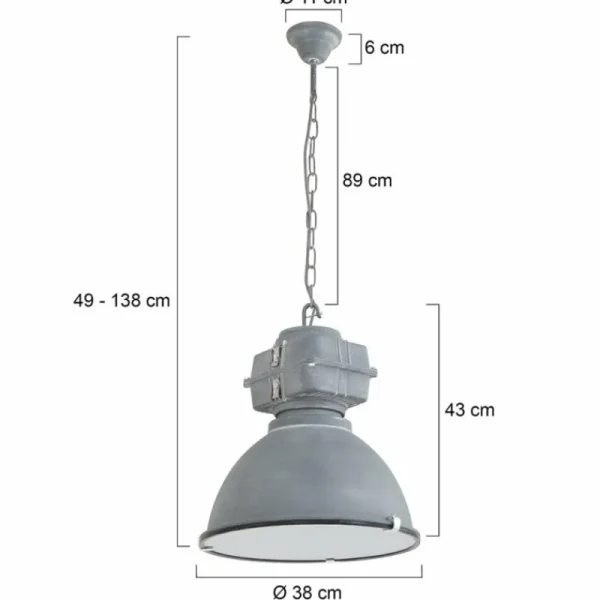 Luminaires Steinhauer Suspension Steinhauer Mexlite Gris, 1 lumière* Lampes En Verre