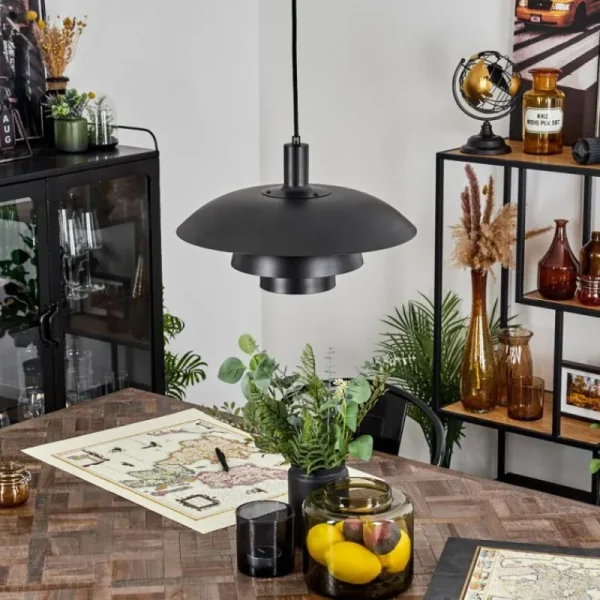 hofstein Suspension Sundet Noir, 1 lumière* Lampes Modernes
