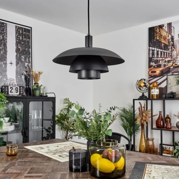 hofstein Suspension Sundet Noir, 1 lumière* Lampes Modernes