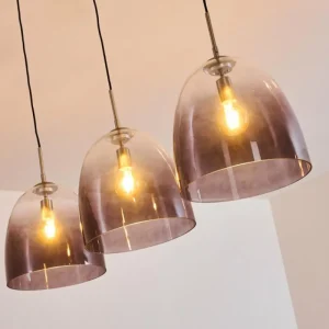 hofstein Suspension Taastrup Nickel mat, 3 lumières* Lampes Modernes