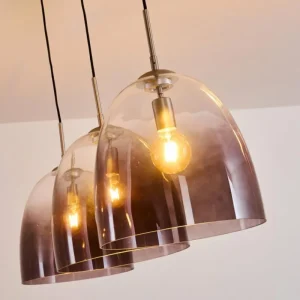 hofstein Suspension Taastrup Nickel mat, 3 lumières* Lampes Modernes