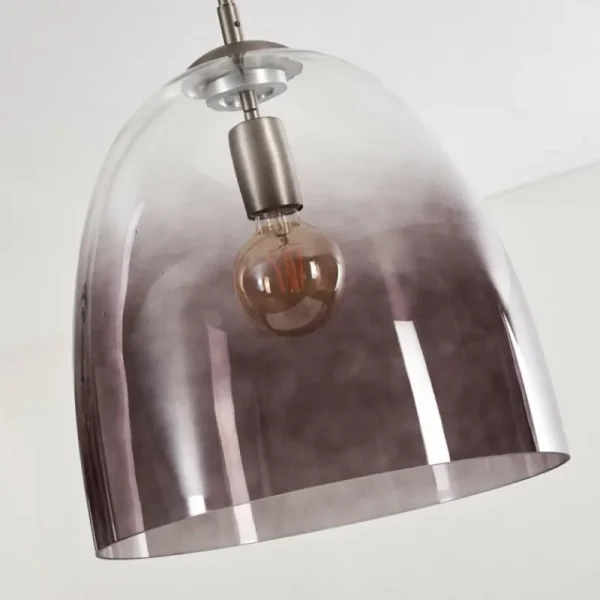 hofstein Suspension Taastrup Nickel mat, 3 lumières* Lampes Modernes