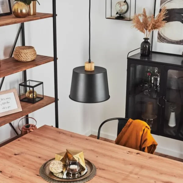 hofstein Suspension Tatodere Écru, Noir, 1 lumière* Lampes Modernes