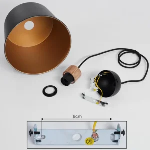 hofstein Suspension Tatodere Écru, Noir, 1 lumière* Lampes Modernes