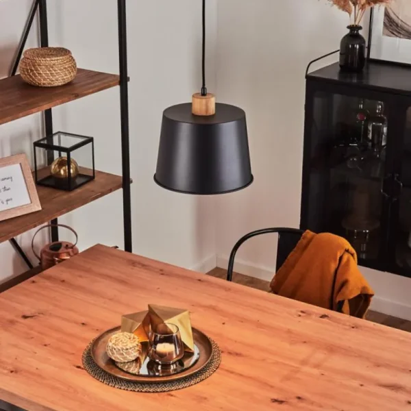 hofstein Suspension Tatodere Écru, Noir, 1 lumière* Lampes Modernes