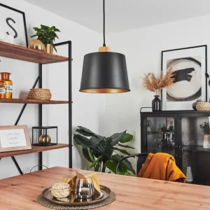 hofstein Suspension Tatodere Écru, Noir, 1 lumière* Lampes Modernes