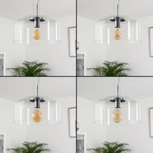 hofstein Suspension Tembotalo Chrome, 1 lumière* Lampes En Verre