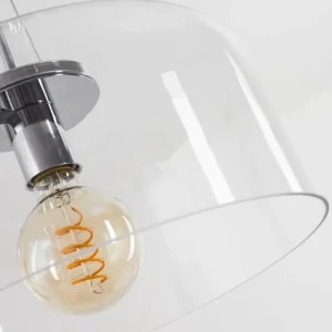 hofstein Suspension Tembotalo Chrome, 1 lumière* Lampes En Verre