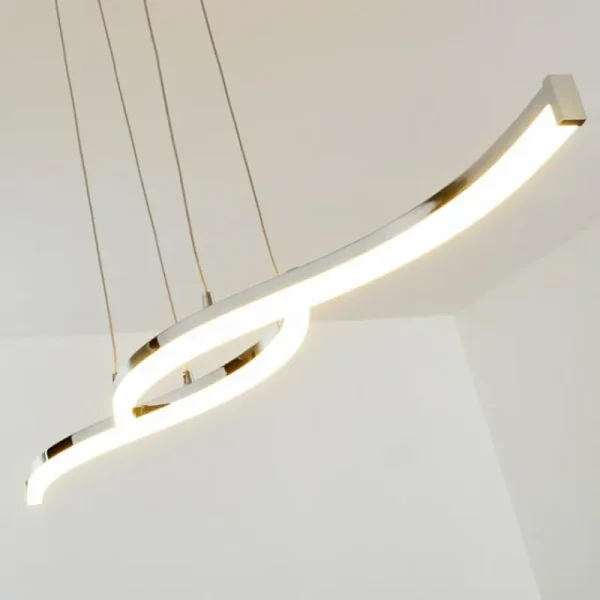 hofstein Suspension Thilo LED Chrome, 2 lumières* Lampes Modernes
