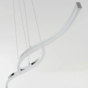 hofstein Suspension Thilo LED Chrome, 2 lumières* Lampes Modernes